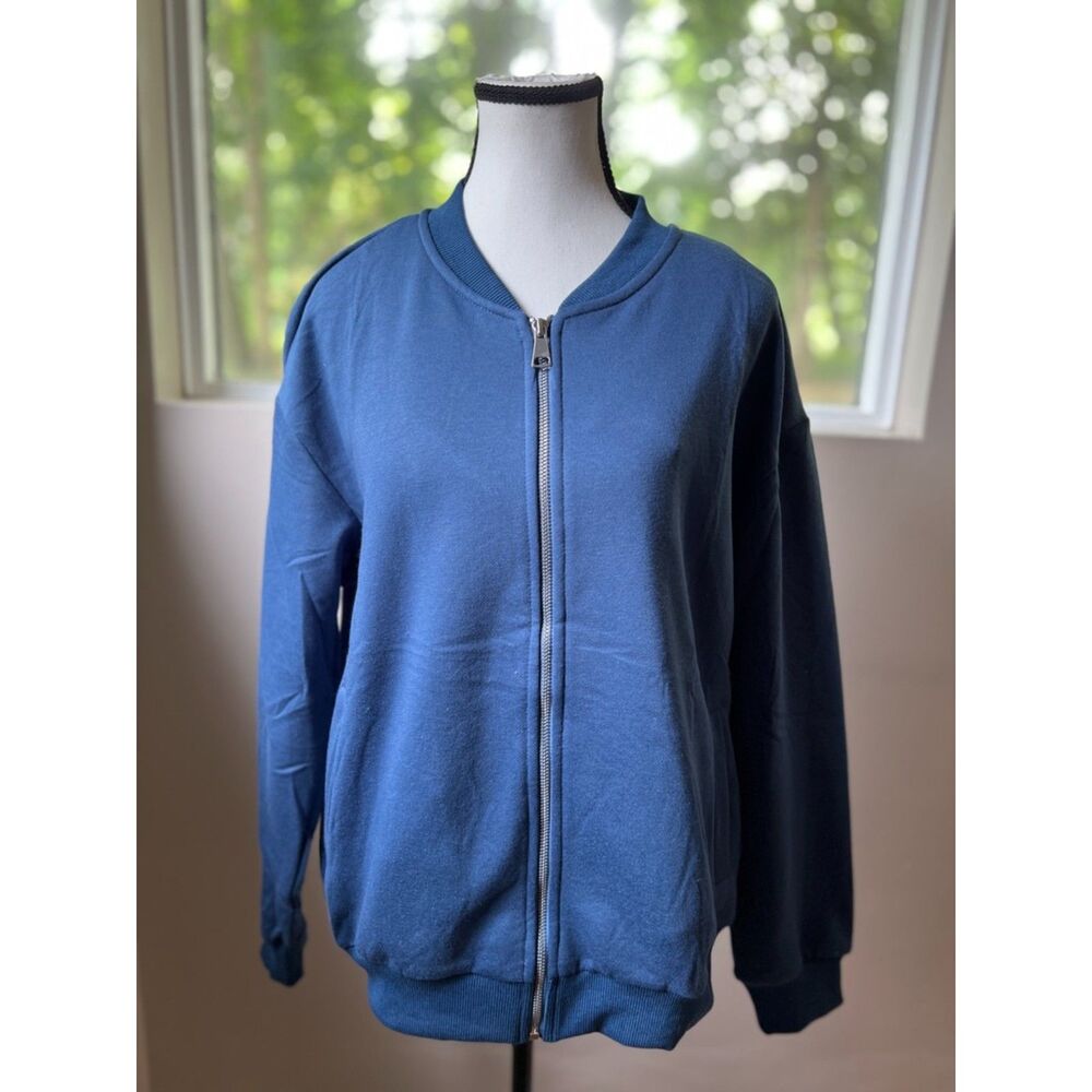 NWT Merokeety Sweatshirt Bomber jacket. Size S.